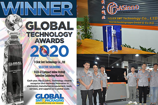 Winning Global Technology Award in selective soldering machine category
