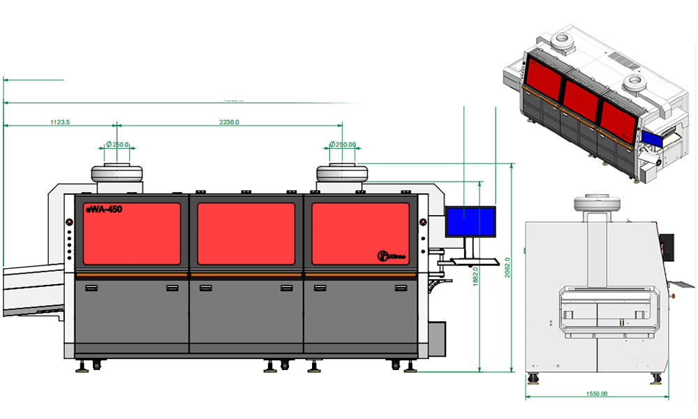 eWA-450 Lead Free Wave Solder Machine Structure